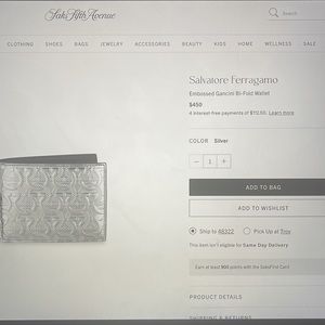 Salvatore Ferragamo Wallet Brand New